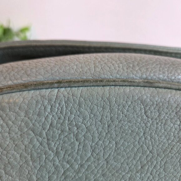 EUC & Vintage Coach Sonoma Flap Bag Natural Grain (#4903) in Aqua - Picture 10 of 15